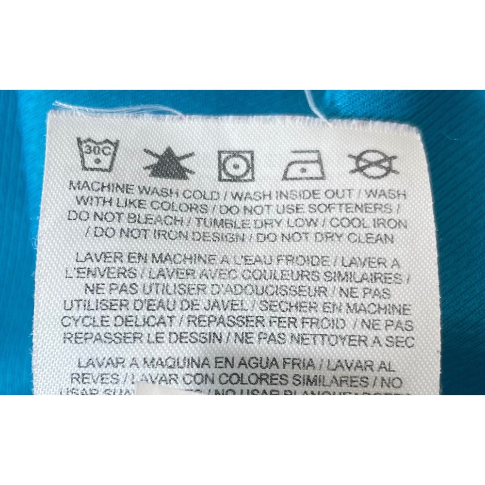 Nike Dri Fit Shirt Womens Medium Blue Athletic Running Tee - Picture 8 of 8